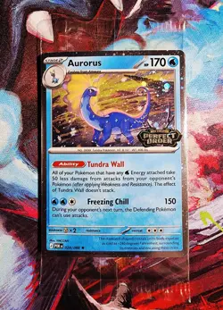 Pokemon Aurorus Perfect Order Promo Holo Card 024/088 TCG SEALED - Image 1