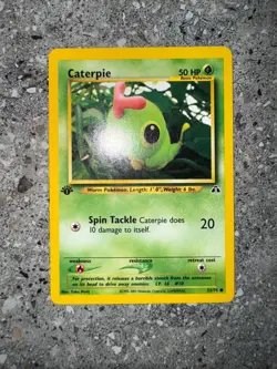 Pokemon TCG Cards 1st Edition Caterpie 53/75 Neo Discovery EXC-NM - Image 3