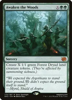 MTG Awaken the Woods The Brothers' War Regular #170 NM/M - Image 1