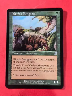 2001 Magic The Gathering Odyssey #258 Nimble Mongoose, UC, NF, cd1 - Image 1