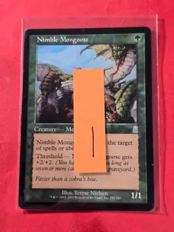 2001 Magic The Gathering Odyssey #258 Nimble Mongoose, UC, NF, cd1 - Image 3