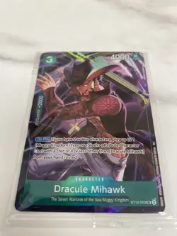 One Piece Dracule Mihawk ST12-003 Illustration Box Vol.4 Promo Mint Sealed - Image 2