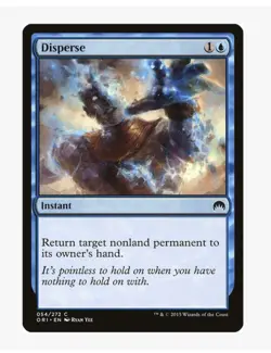 MTG Disperse #54 Magic Origins (ORI) Card in Protective Sleeve - Image 1