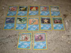 LOT OF 12 POKEMON GYM HEROES MISTY'S CARDS 2000 S - Image 1