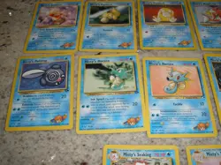 LOT OF 12 POKEMON GYM HEROES MISTY'S CARDS 2000 S - Image 4
