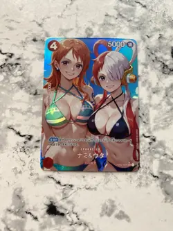 Goddess story One Piece Waifu Manga Bikini Card Nami & Uta Alternate Art - Image 1
