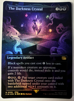 The Darkness Crystal - FOIL Borderless - MTG Final Fantasy - Rare - 0335 NM - Image 1