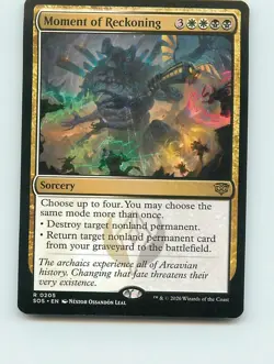 Moment of Reckoning - R205 - MTG - Secrets of Strixhaven (SOS) - Image 1