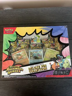 Pokemon Mega Evolution Ascended Heroes Deluxe Pin Collection Tepig Totodile - Image 1