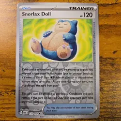 SNORLAX DOLL 175/182 UNCOMMON PARADOX RIFT POKEMON REVERSE HOLO NM/M - Image 1