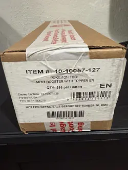 Pokemon Mega Evolution (ME01) ENHANCED Booster Case 6 Boxes Factory Sealed - Image 1