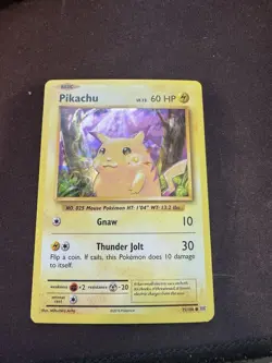 Pikachu LP 35/108 - Cracked Ice Holo Deck Exclusives - XY Evolutions Pokemon - Image 1