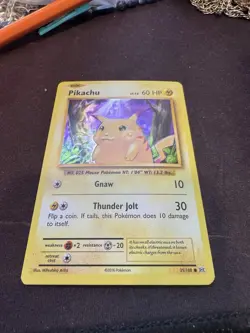 Pikachu LP 35/108 - Cracked Ice Holo Deck Exclusives - XY Evolutions Pokemon - Image 2
