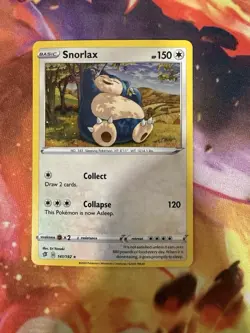 Pokemon TCG SWSH Rebel Clash Snorlax 141/192 Cosmos Holo Promo - Image 1