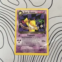 Pokemon TCG Dark Hypno Team Rocket 26/82 Regular Rare LP. - Image 1