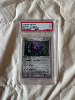 2006 POKEMON EX CRYSTAL GUARDIANS #92 EXPLOUD EX-HOLO PSA 5 - Image 1