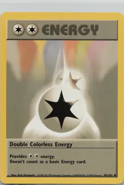 Double Colorless Energy 96/102 Uncommon Base Set Unlimited Pokemon LP - Image 1