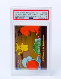 Pokemon Topps TV #EP17 Island/Giant Anmtn.ser2 - foil - PSA 8 - Image 1