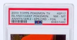 Pokemon Topps TV #EP17 Island/Giant Anmtn.ser2 - foil - PSA 8 - Image 2