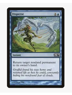 MTG Disperse #51 Magic 2014 (M14) Near Mint NM Card in Protective Sleeve - Image 1