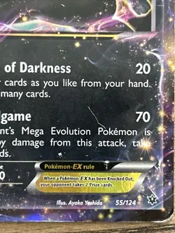 Pokemon Umbreon EX 55/124 Fates Collide - Image 3
