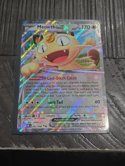 Meowth ex 062/088 Perfect Order Double Rare NM - Pokemon TCG Mega Evolution Holo - Image 1