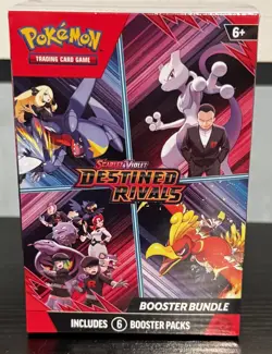 Pokemon TCG Scarlet & Violet—Destined Rivals Booster Bundle Box Sealed 6 Packs - Image 1