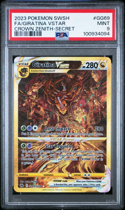 2023 Pokemon Crown Zenith #GG69 Giratina VSTAR PSA 9 Secrete Full Art - Image 3