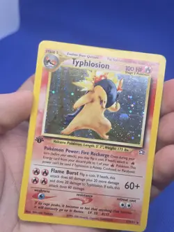 Vintage Pokemon Neo Genesis 1st Edition Typhlosion 17/111 Holo Rare HP/DMG - Image 3
