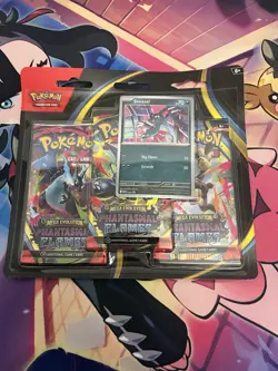 2025 Sealed Pokemon Phantasmal Flames 3 Pack Blister Sneasel Cosmos Holo Sealed - Image 1