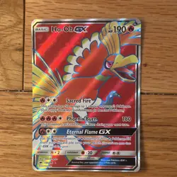 Pokemon Ho-Oh GX 131/147 Holo SM Burning Shadows English - Image 1