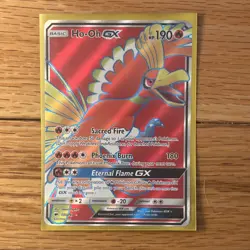 Pokemon Ho-Oh GX 131/147 Holo SM Burning Shadows English - Image 4