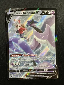 Galarian Articuno V TG16/TG30 Ultra Rare Pokemon TCG SWSH10: Astral Radiance - Image 1