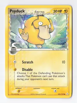 Psyduck 81/110 Regular Delta Species Holon Phantoms Vintage Pokemon Card LP - Image 1