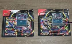 Lot of 2 Pokemon TCG Phantasmal Flames 3-Pack Blisters - Sneasel and Weavile - Image 1