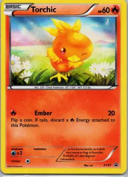 Pokemon TCG Torchic XY37 XY Black Star Promos Holo LP - Image 1