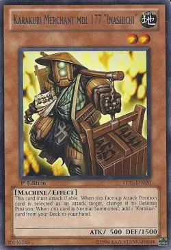 Yugioh! MP Karakuri Merchant mdl 177 "Inashichi" - STBL-EN020 - Rare - 1st Editi - Image 1