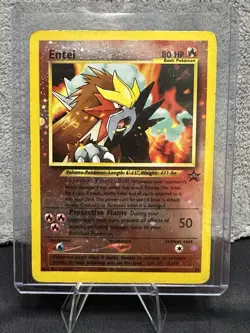 Pokemon TCG Entei #34 Reverse Holo Promo Card 2001 DMG Movie - Image 1