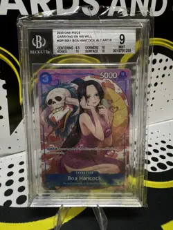 One Piece BOA HANCOCK R ALT ART FOIL Graded BGS 9 - Image 1