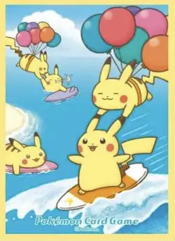 “Surfing & Flying Pikachu” Japan Pokemon Center Card Sleeve X1 - Image 1