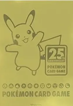 “25th Anniversary Golden Box” Pokemon Card Gold Sleeve Japan Pikachu X1 - Image 1