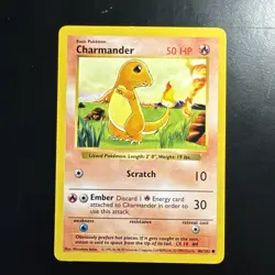 Charmander #046/102 Base Set (Shadowless) Pokemon Card TCG 1999 (LP) - Image 1