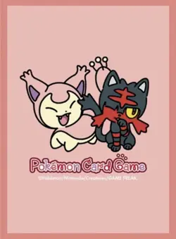 “Litten & Skitty” Japan Pokemon Center Card Sleeve Deck Sealed X1 - Image 1