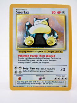 Snorlax No Symbol Error 11/64 Holo Rare Jungle 1999 WOTC Pokemon Card LP+ 💤 - Image 1