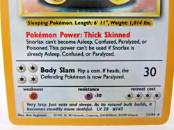 Snorlax No Symbol Error 11/64 Holo Rare Jungle 1999 WOTC Pokemon Card LP+ 💤 - Image 2