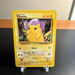 Pikachu Base Set 58/102 Common - Pokemon Card (LP) - Image 1