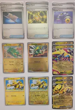 Pokemon TCG Mega Manectric ex Electivire ex Electric Bundle with Trainer Cards - Image 1