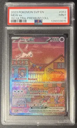 Pokemon Mew EX TCG 151 Promo Card SVP053 Black Star PSA 9 - Image 1