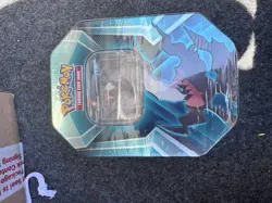 Pokemon TCG Darkrai Sealed Tin Blue Black Trading Card Game Collectible - Image 1