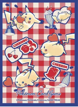 “Pikachu & Heart” Japan Pokemon Center Individual Card Sleeve - Image 1